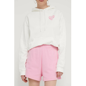 Bombažne kratke hlače HUGO roza barva, 50516269