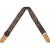 Cascha CGS-VC9 Vegan Cork Tekstilni kitarski pas Green Chevron