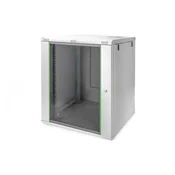 NWS Wandschrank 19 16HE Digitus 816,20x600x600 mm, Farbe Grau (RAL 7035) inkl, hinterer Profilschienen