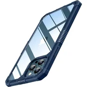 shumee OVITEK NAVY BLUE ZA APPLE IPHONE 12 PRO MAX KALJENO STEKLO IN ZAŠČITA ZA KAMERO