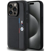 BMW BMHCP15L23PUPVK iPhone 15 Pro 6.1 black hardcase Perforated Tricolor Line (BMHCP15L23PUPVK)