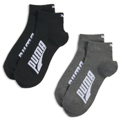 Puma Quarter Socks Unisex (2-pack), Black, Size 35-38, Clothing