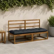 vidaXL Blazina za klop VIANEN 100% poliester Temno modra