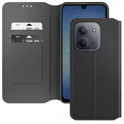 AVIZAR Magnetna preklopna denarnica za Xiaomi Redmi 15C s stojalom za video, Črna, (5000190053)