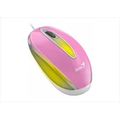 GENIUS Miš žicani usb dk-mini rgb roze