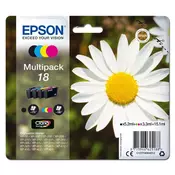 Epson Epson ÄŚrnilo T1806, 18 Original Kombinirano pakiranje ÄŚrna, Cianova, Magenta, Rumena C13T18064012