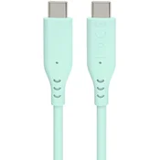PremiumCord Silicone USB-C 60W 480Mbps Turquoise 1,5 m USB kabel