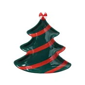 Tognana Poslužavnik Christmas Mistletoe Festival, U obliku bora, 21x19.5 cm, Šareni