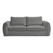 Temno siva sedežna garnitura za spanje/raztegljiva 236 cm Archimede – Bobochic Paris