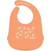 Baboo Silicone Bib slinček Peachy Keen, 4m+ 1 kos