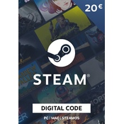 Steam Gift Card 20 € (EURO) - vrednostna predplačniška kartica