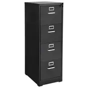 VEVOR omara za datoteke 4 predali 45x62x134 cm črna