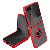 AVIZAR Ovitek za Samsung Galaxy Z Flip 7, zložljiv z magnetnim obročkom, Rdeča, (5000190593)