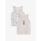 Penti Brezrokavnik PENTI Boys Capybaras With Cars bedrucktes Tanktop bela
