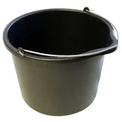 Vedro, posoda, gradbena, plastična, črna, prostornina ABUD5 20 l