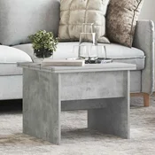 vidaXL Klubska miza Betonsko siva 55 x 54,5 x 45 cm Inženirski les