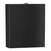 LARA Keramični splakovalnik Black Matte - Črna - 37x40x13,5 cm - CREAVIT - 24 - Keramika - Lepilo - Drugo - Nepravilen - 370 - 400 - 135 - 14