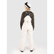 CLWR Slash Bib Bib ženske hlače white