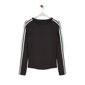 Trendyol Bluza črna/bela