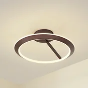 Lucande LED stropna svetilka Eldra, kavno rjava, O 55 cm, CCT - Dnevna soba/jedilnica - Sodobni - kavno rjava, bela - Kovina
