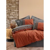 Lessentiel Maison Tamaya set posteljine, 200x220 cm, terakota-siva