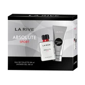 Darilni set LA rive Man Absolute Sport (toaletna voda 100 ml + gel za prhanje 100 ml)