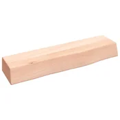 Vidaxl Stenska polica 40x10x6 cm neobdelana trdna hrastovina