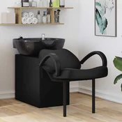 Stolica za šampon Crna 136 x 60 x 92 cm PVC