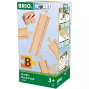 BRIO Delovi za prugu - šine za pocetnike sa stop šinom
