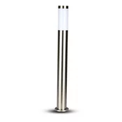 V-TAC Baštenska lampa 8625, 1 x E27, 80 cm, Mat hrom