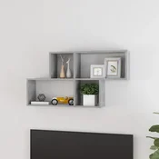 Zidna polica boja betona 100 x 18 x 53 cm konstruirano drvo