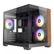 Antec CX600M WOOD ARGB Mini Tower/Micro-ATX/ITX/bez napajanja/kaljeno staklo/crna Kucište ( AN2604 )
