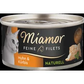 Miamor Fileji v soku, konzerva 80 g - Piščanec + buče