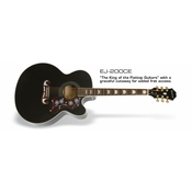 EPIPHONE elektroakustična kitara EJ-200SCE (EEJ2BKGH1), črna