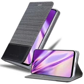 Cadorabo CADORABO Ohišje, združljiv s Huawei v sivi črni barvi - zaščitni pokrov z magnetnim zapiranjem, stoječo funkcijo in režo za kartico, (20567359)