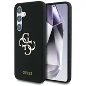 1 to 3 Silikonski Ovitek Guess Za Samsung Galaxy S25 Z Logotipom Piske Spodaj 4G