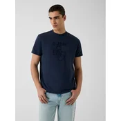 Guess Majica 183046 Modra Classic Fit