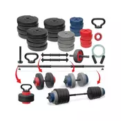 Iron Set tegova 88kg i 2 plus 1 šipka 7 u 1
