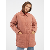 Womens Old Pink Quilted Jacket Roxy Next Up - Women