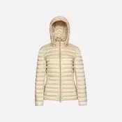 Beige Womens Down Jacket Geox Jaysen - Womens