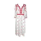 Rody’s forever Obleka Damenkleid S25 weiß/rot , marimea L bela