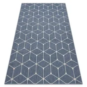 eoshop Preproga FLAT 48721/591 SISAL - 3d kocka modra ( - Velikost: 160x230 cm)