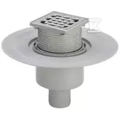 slomart Kopalniški odtok 100 plastika/siv