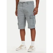 Tommy Jeans Kratke hlače iz tkanine Otis DM0DM22831 Siva Regular Fit