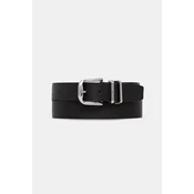 Tommy Jeans Pas OTIS BUCKLE 4.0 črna