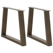 Noge za klub stolic V-oblik 2 kom Prirodni celik 60 x (42-43,3) cm Celik