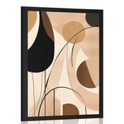 Plakat abstraktne oblike No7 - 20x30 black