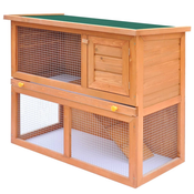 vidaXL Vanjski kavez kucica za male životinje i kucne ljubimce 1 drvena vrata
