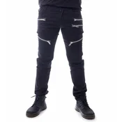 Moške hlače HEARTLESS - ALIHAN - BLACK SLIM FIT - P-ALIHANM-B