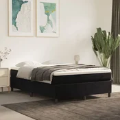 shumee vidaXL Posteljni okvir brez vzmetnice, črn, 140x200 cm, žamet
